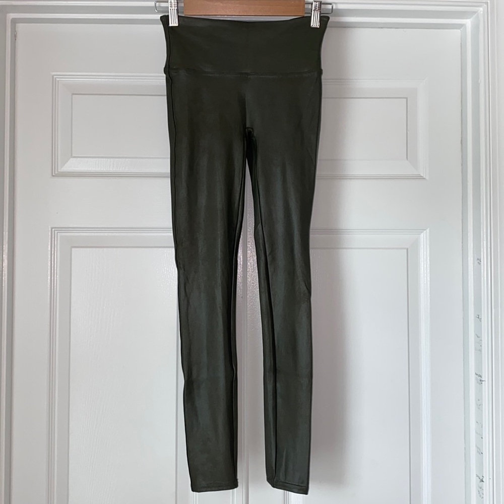 Spanx faux leather leggings size Small